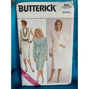 Butterick 3682 pattern suit blazer skirt shell size 8 10 12